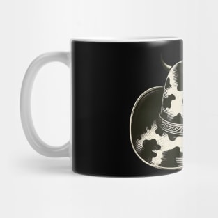 Cow print cowboy hat Mug